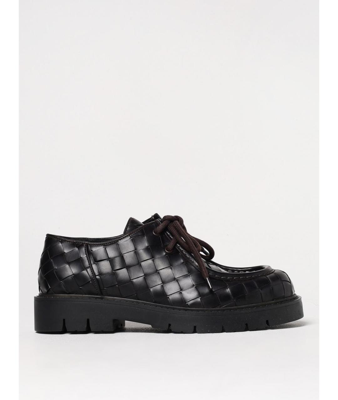 BOTTEGA VENETA Черные кожаные туфли, фото 5