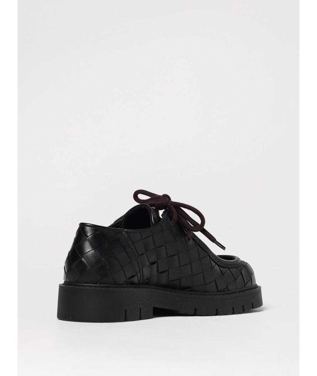 BOTTEGA VENETA Черные кожаные туфли, фото 3