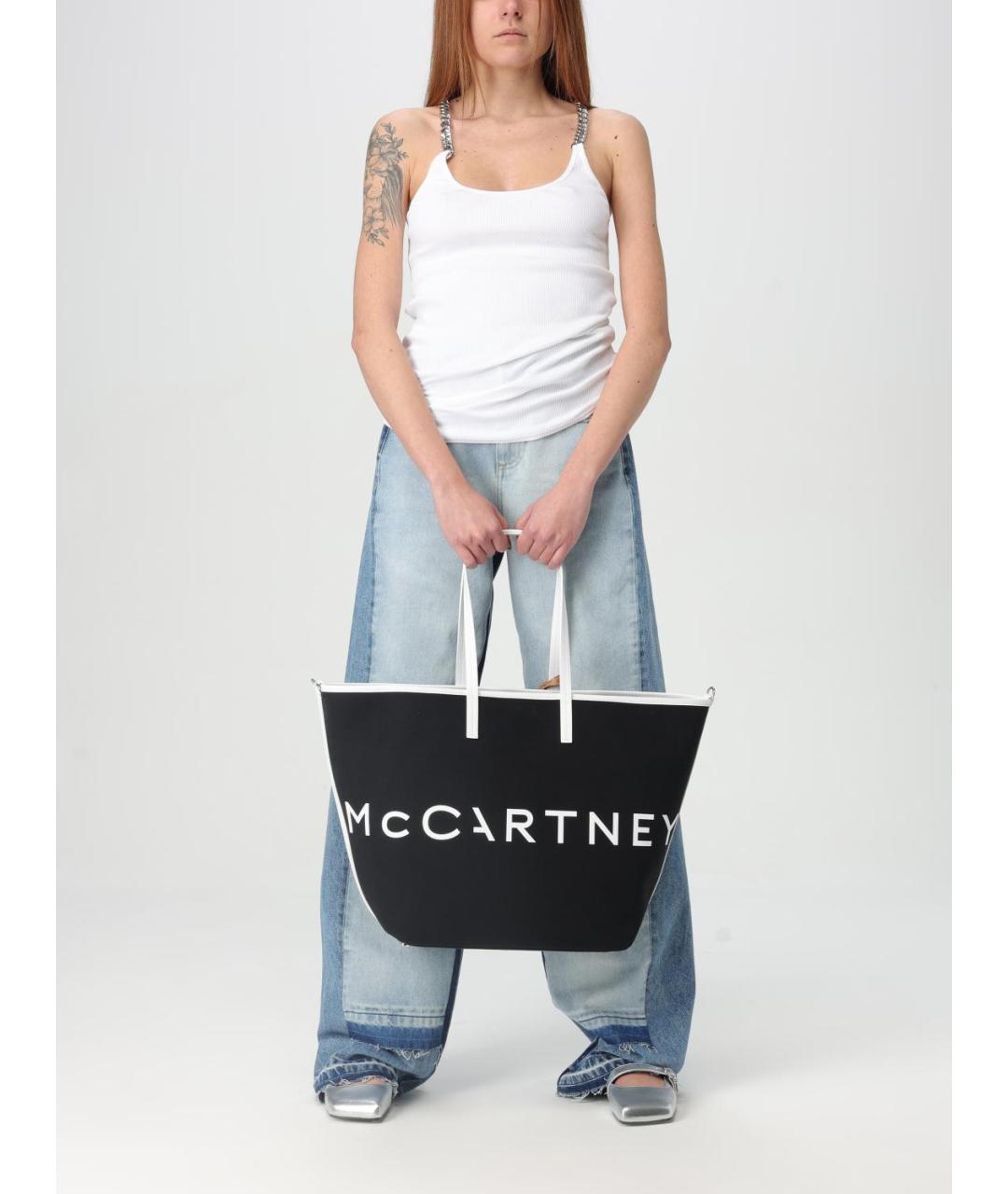 STELLA MCCARTNEY Черная сумка тоут, фото 3
