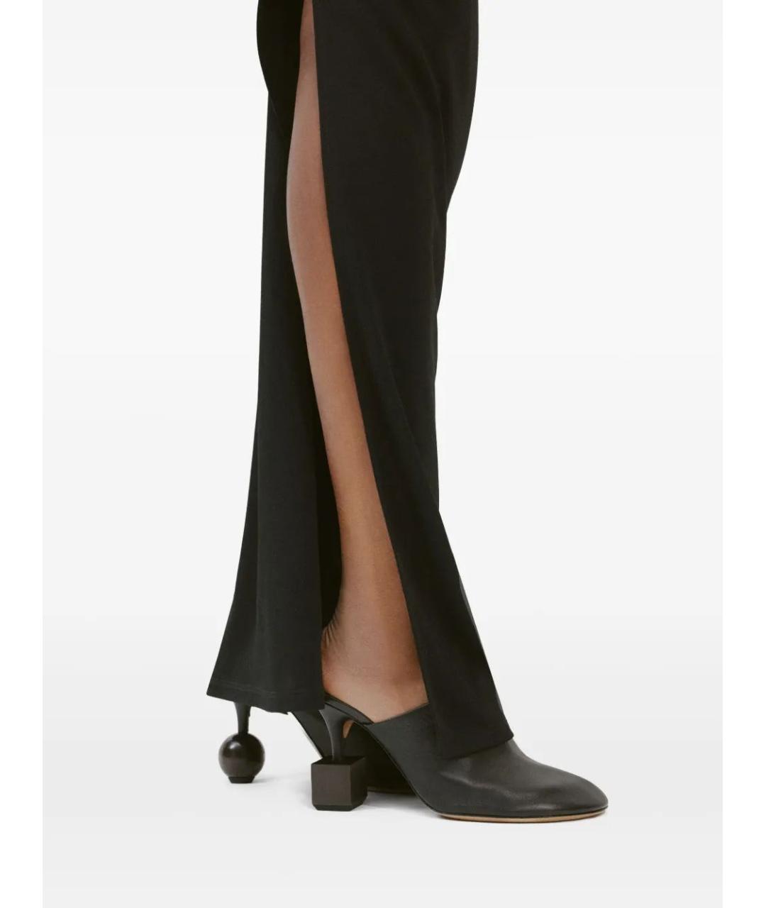 JACQUEMUS Черные кожаные мюли, фото 2