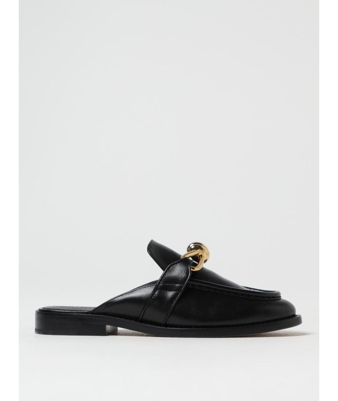 BOTTEGA VENETA Черные кожаные мюли, фото 5