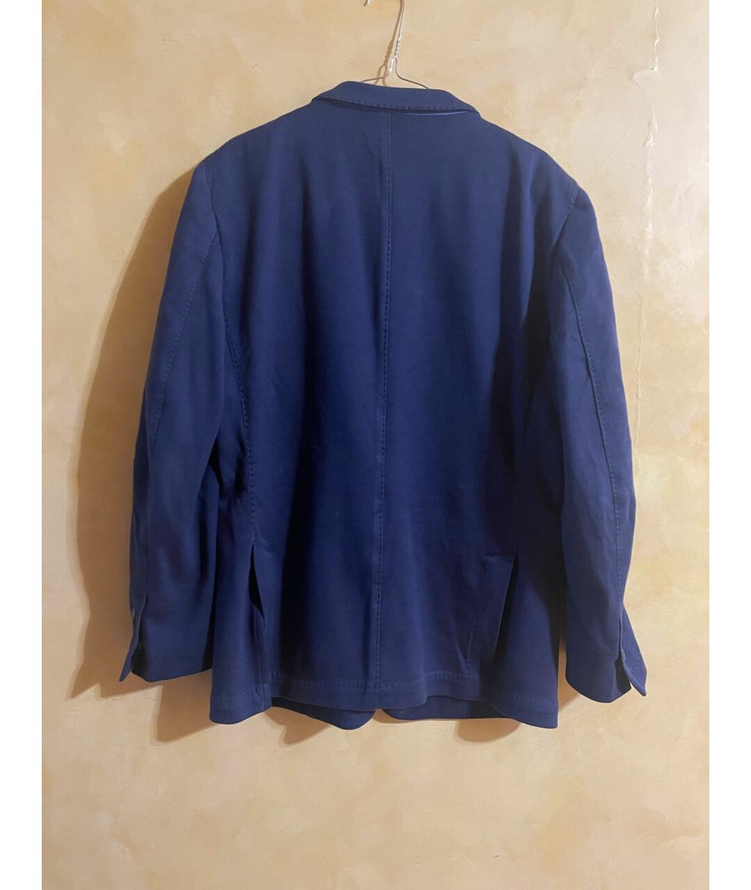 CANALI Темно-синий хлопковый пиджак, фото 2