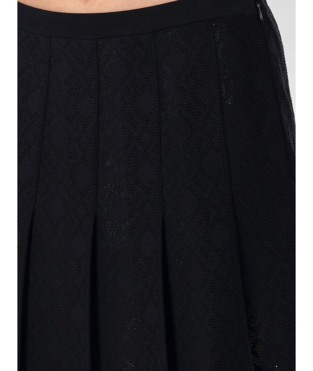 GIVENCHY Черная вискозная юбка мини, фото 4