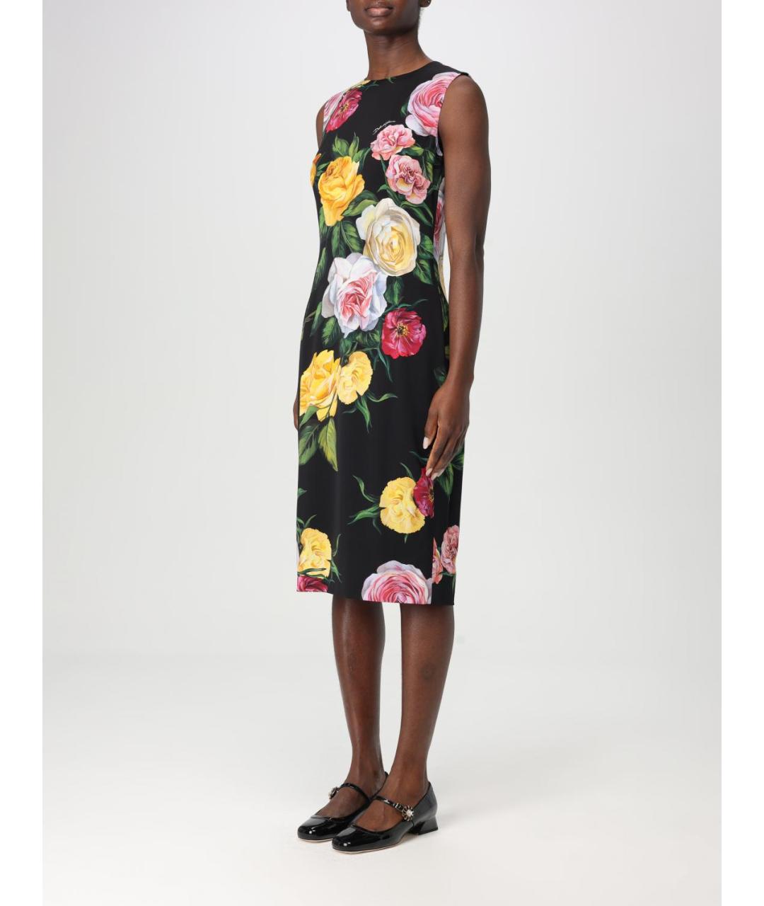 DOLCE&GABBANA Мульти коктейльное платье, фото 4
