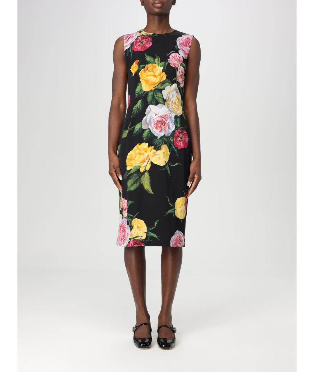 DOLCE&GABBANA Мульти коктейльное платье, фото 2