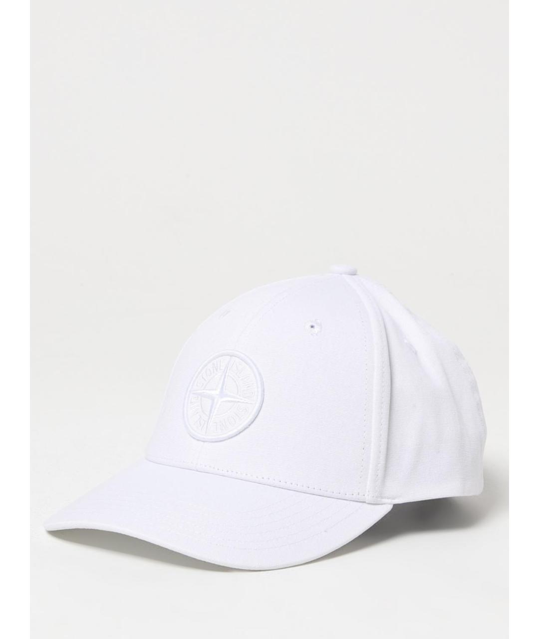 STONE ISLAND Белая кепка/бейсболка, фото 4