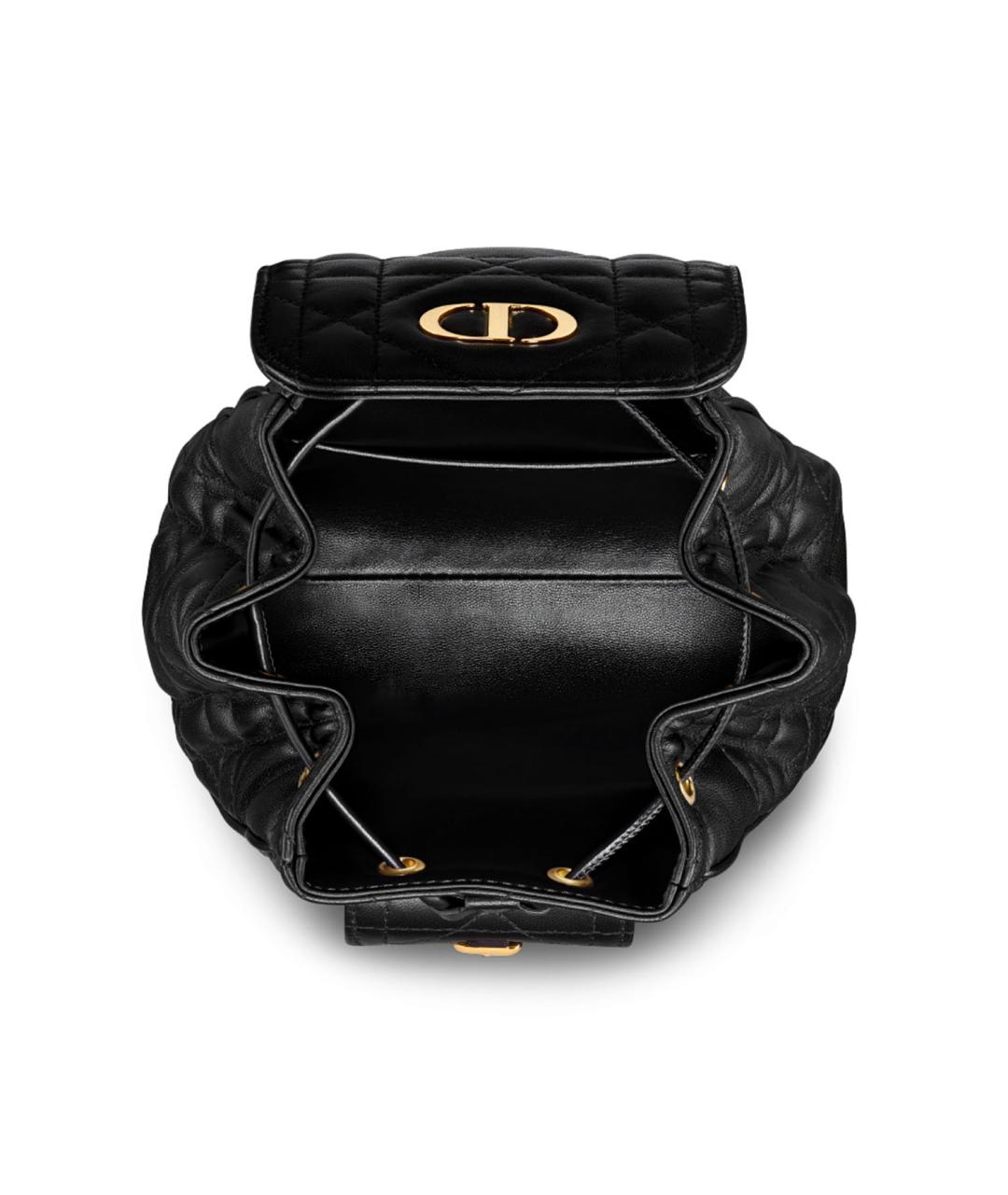CHRISTIAN DIOR Черный кожаный рюкзак, фото 4