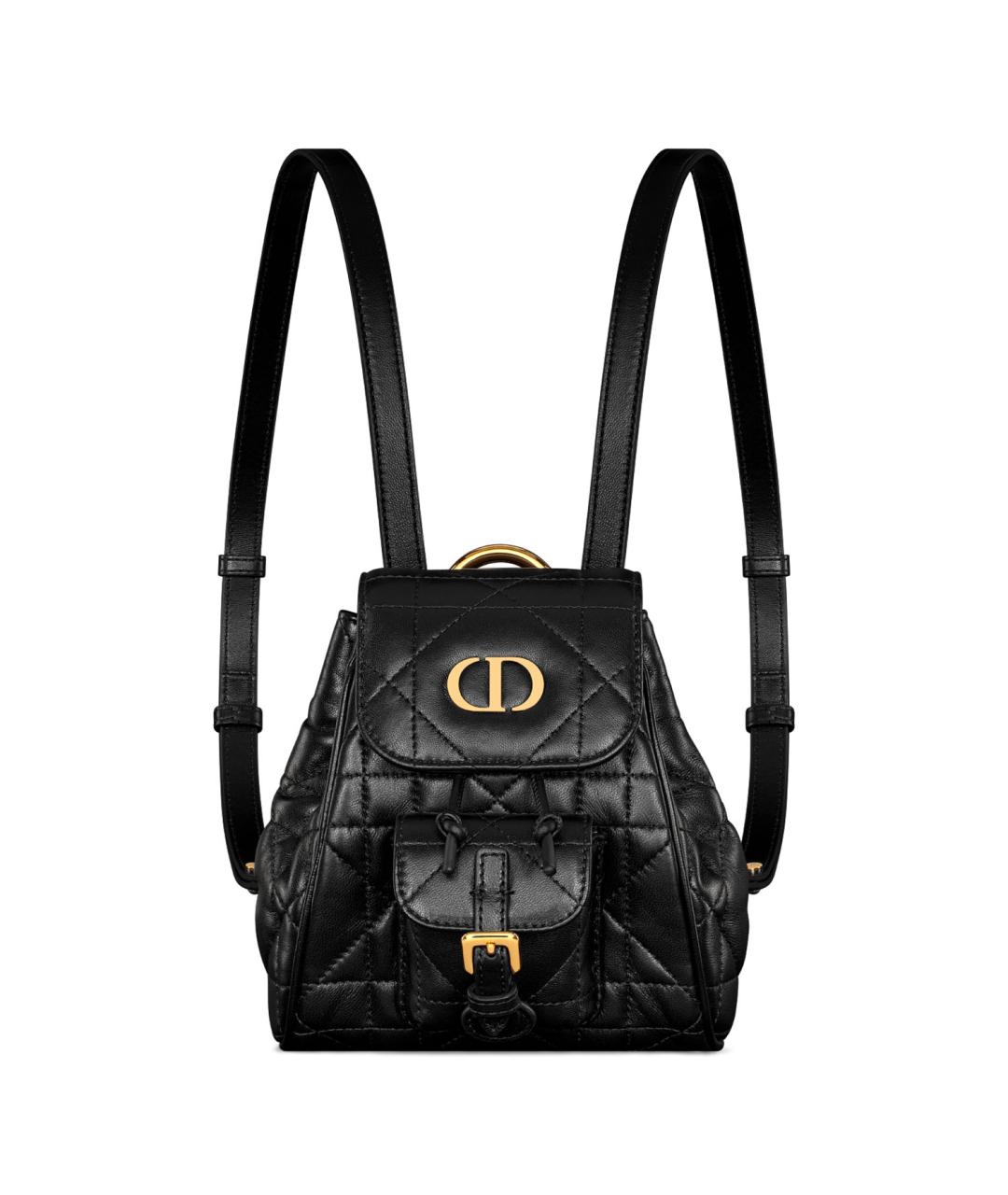 CHRISTIAN DIOR Черный кожаный рюкзак, фото 1