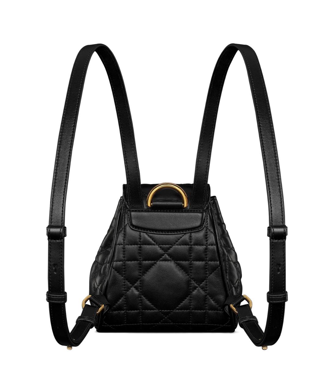 CHRISTIAN DIOR Черный кожаный рюкзак, фото 3