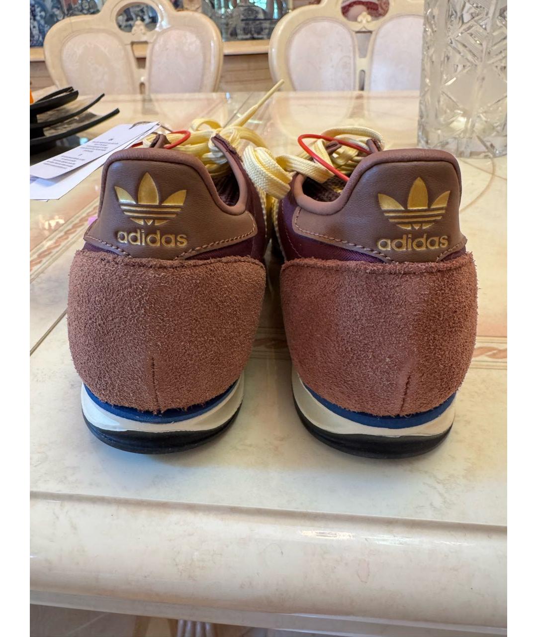 ADIDAS Коричневые текстильные кроссовки, фото 4