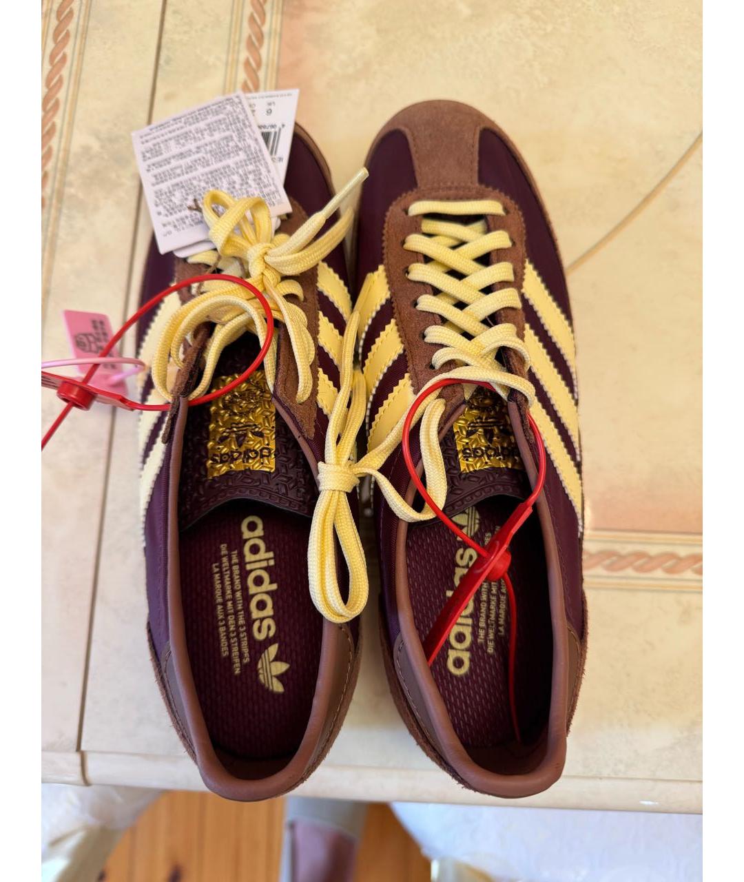 ADIDAS Коричневые текстильные кроссовки, фото 3