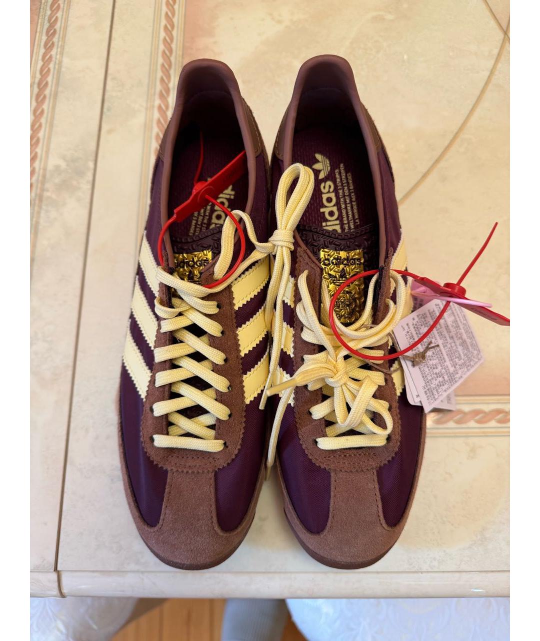 ADIDAS Коричневые текстильные кроссовки, фото 2