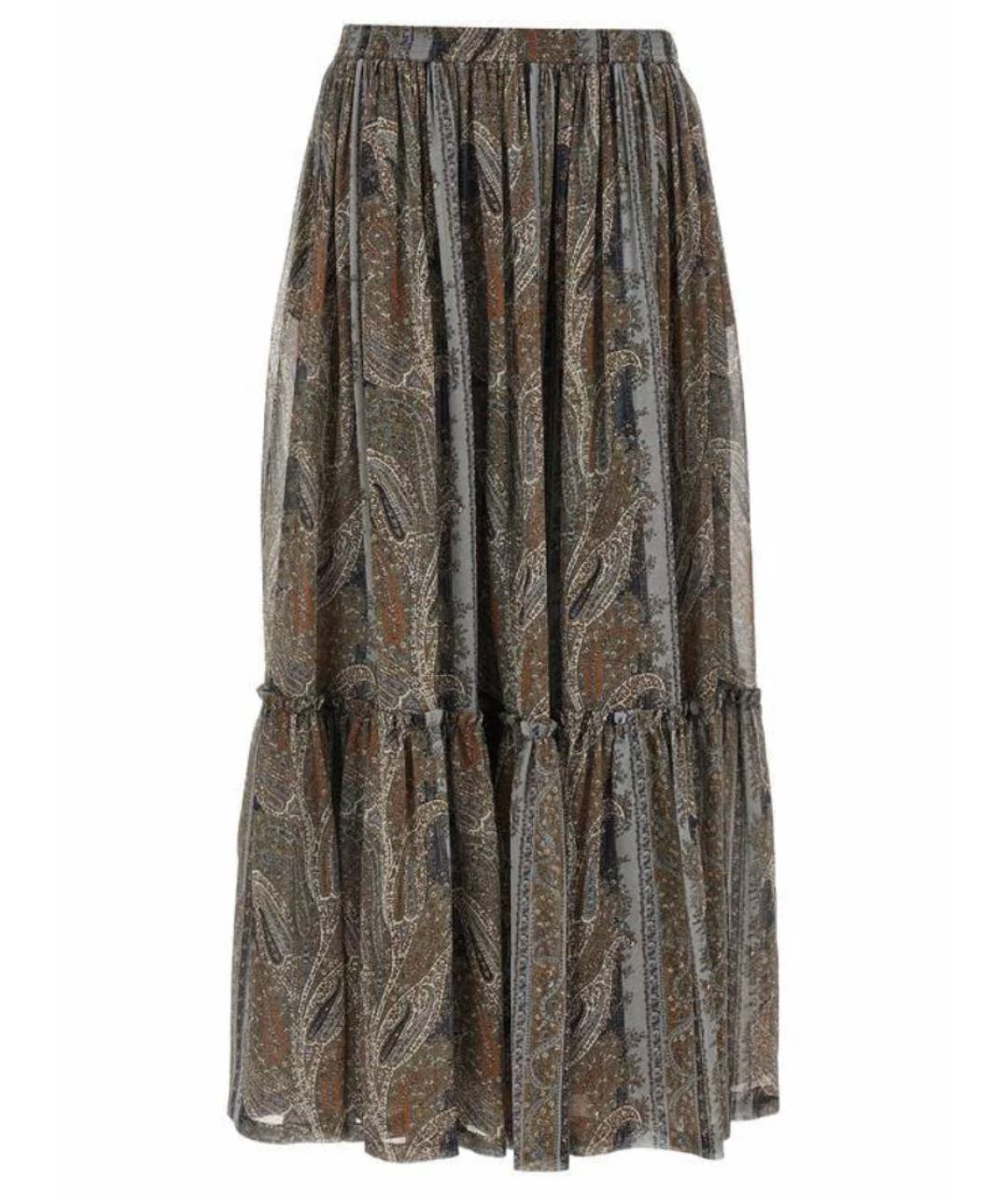 SAINT LAURENT Мульти юбка миди, фото 1