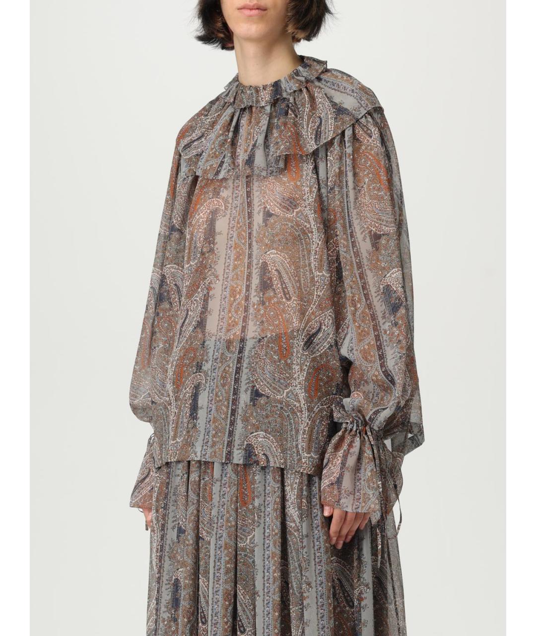 SAINT LAURENT Мульти блузы, фото 5