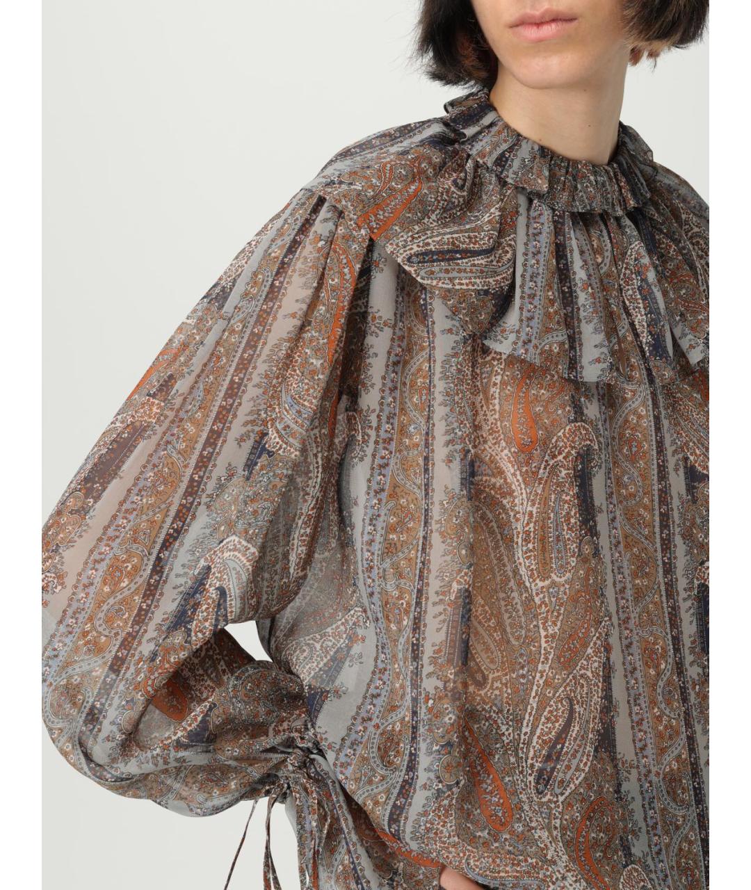 SAINT LAURENT Мульти блузы, фото 6