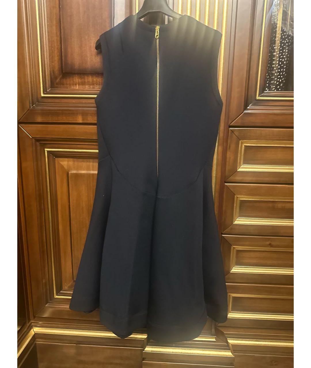 CHRISTIAN DIOR Темно-синее шерстяное платье, фото 2