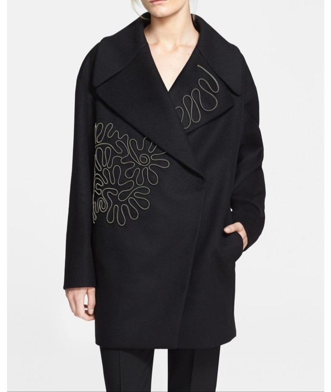 STELLA MCCARTNEY Черное пальто, фото 3