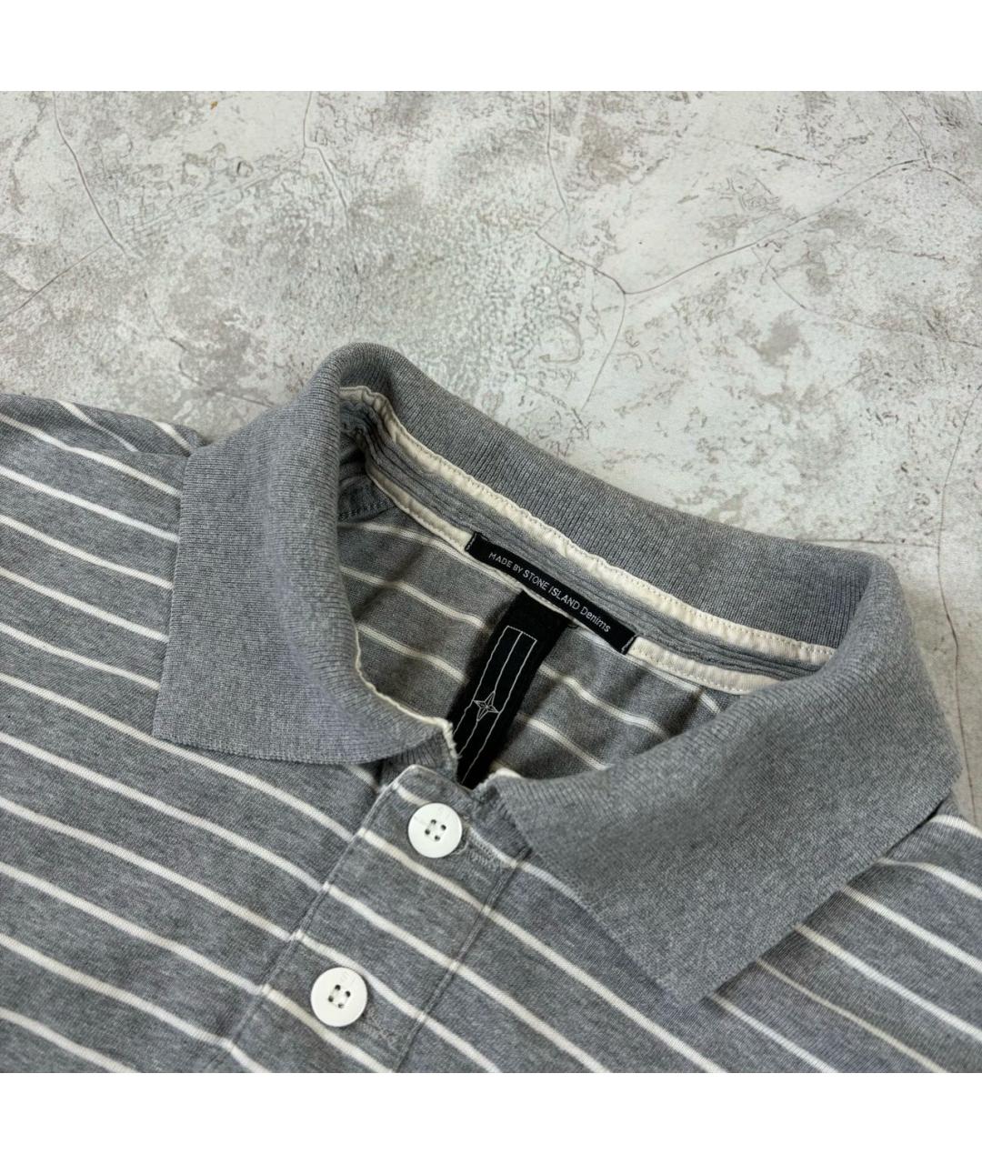 STONE ISLAND Серый хлопковый джемпер / свитер, фото 3