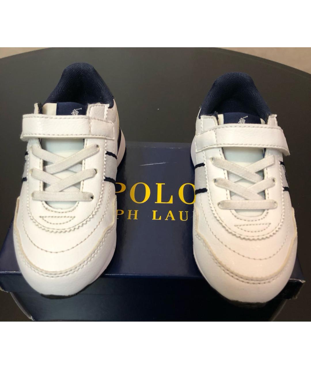 POLO RALPH LAUREN Белые кеды, фото 2