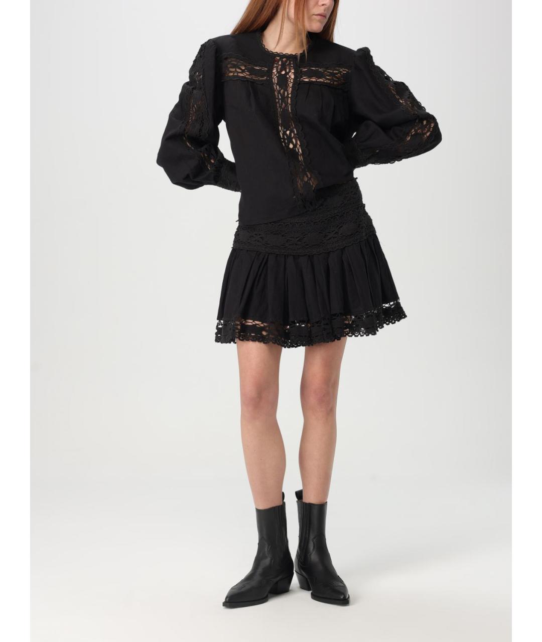 ISABEL MARANT ETOILE Черная льняная рубашка, фото 3