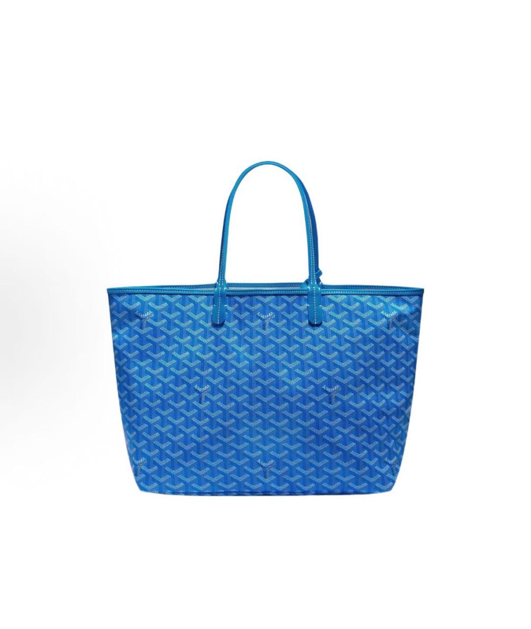 GOYARD Синяя кожаная сумка тоут, фото 2