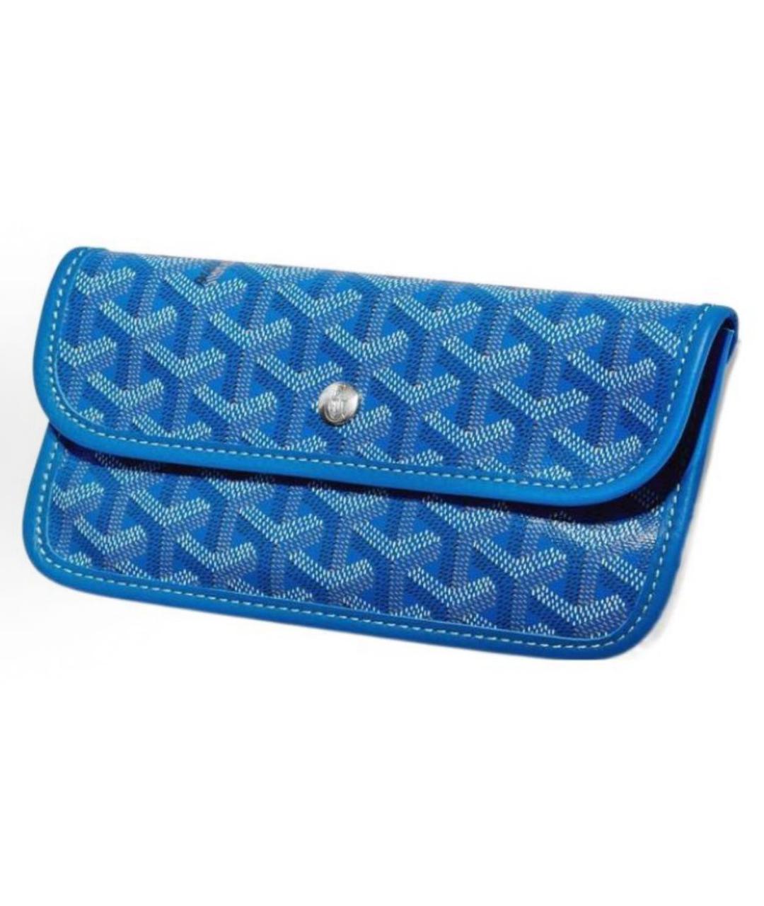 GOYARD Синяя кожаная сумка тоут, фото 4
