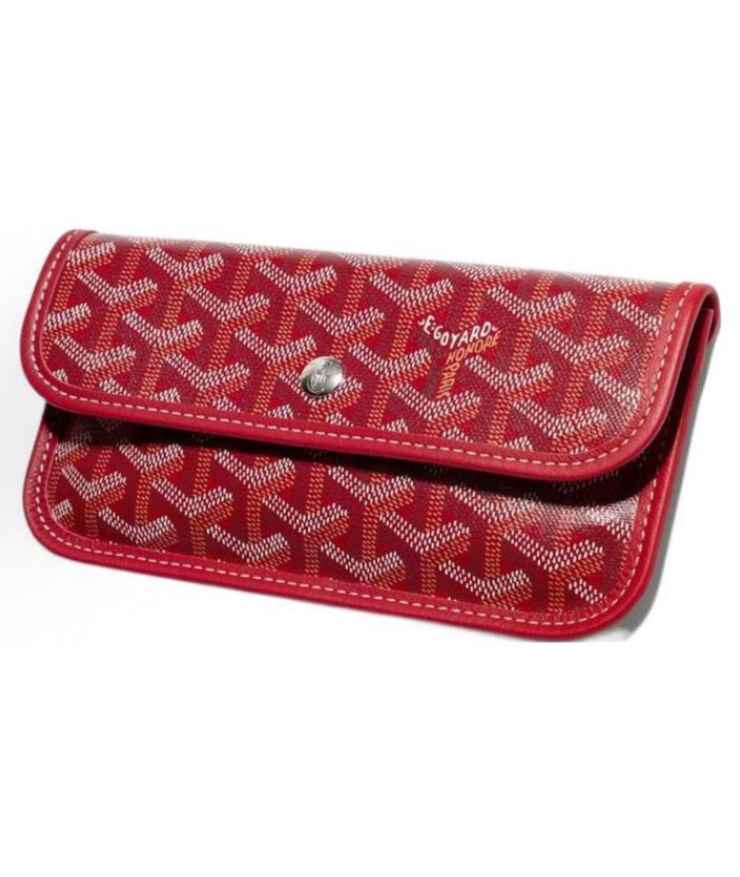 GOYARD Красная кожаная сумка тоут, фото 5