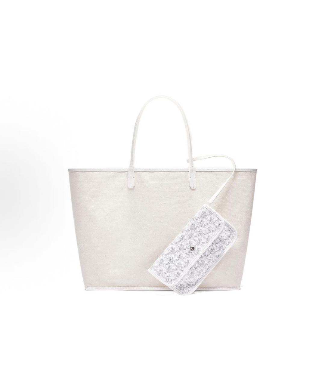 GOYARD Белая сумка тоут, фото 3