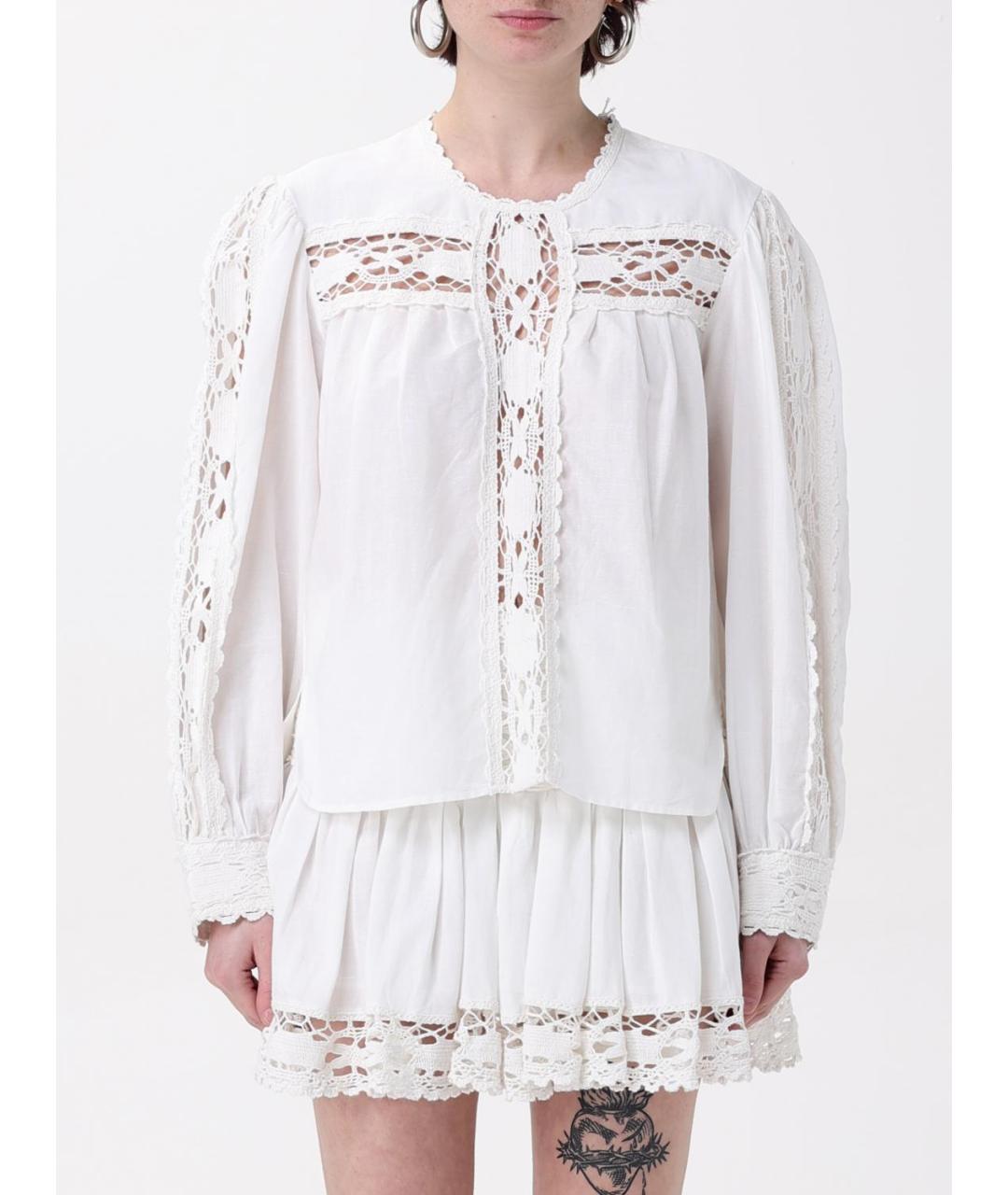 ISABEL MARANT ETOILE Белая льняная рубашка, фото 2