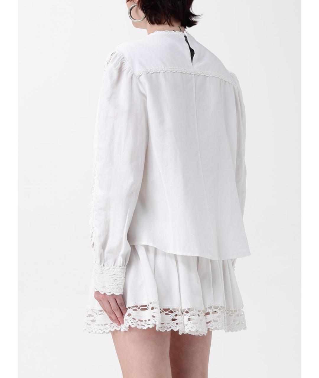 ISABEL MARANT ETOILE Белая льняная рубашка, фото 4