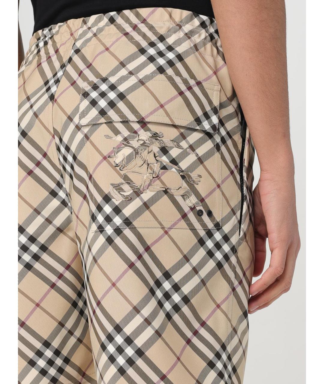 BURBERRY Бежевые шорты, фото 5