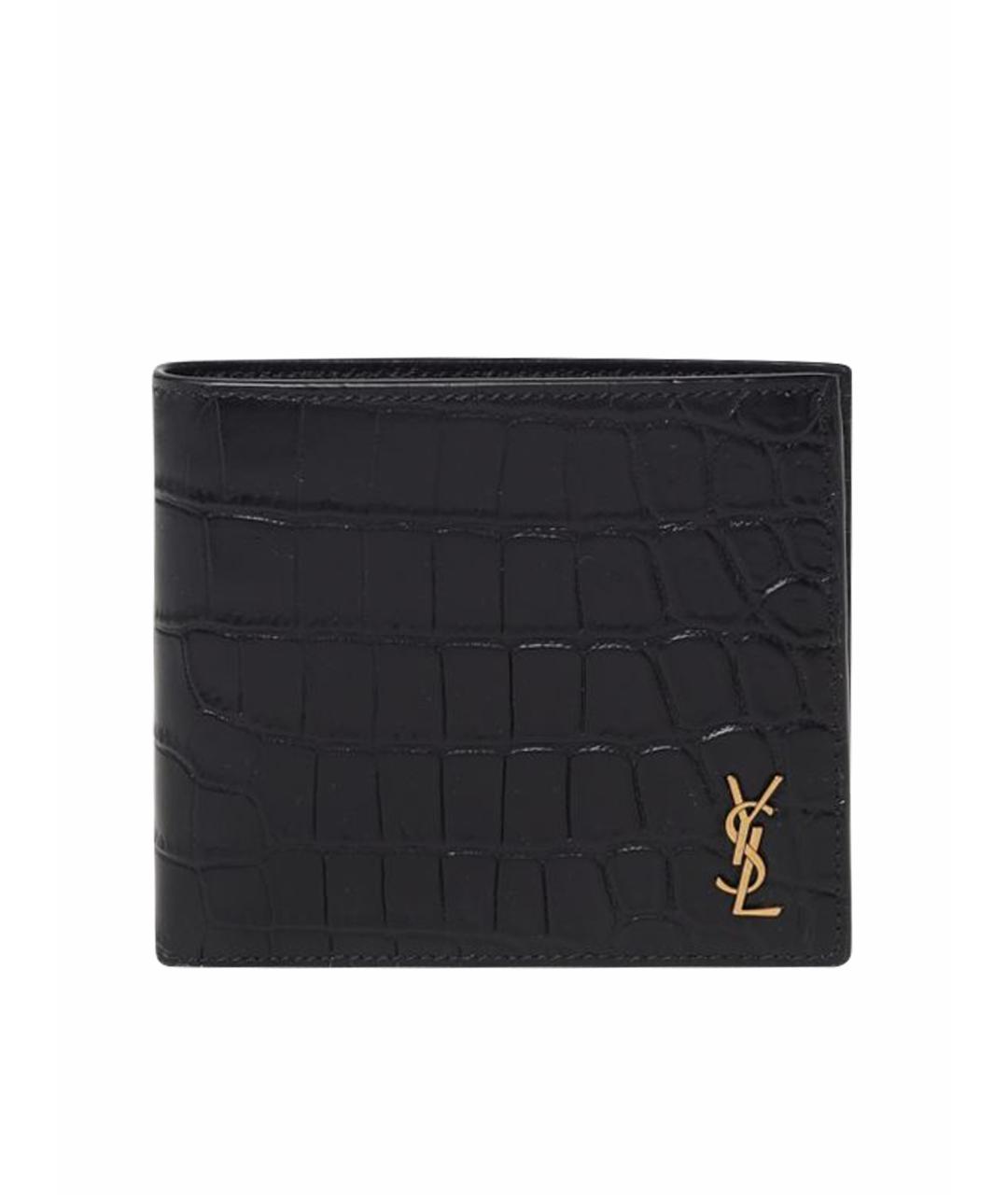 SAINT LAURENT Черный кошелек, фото 1