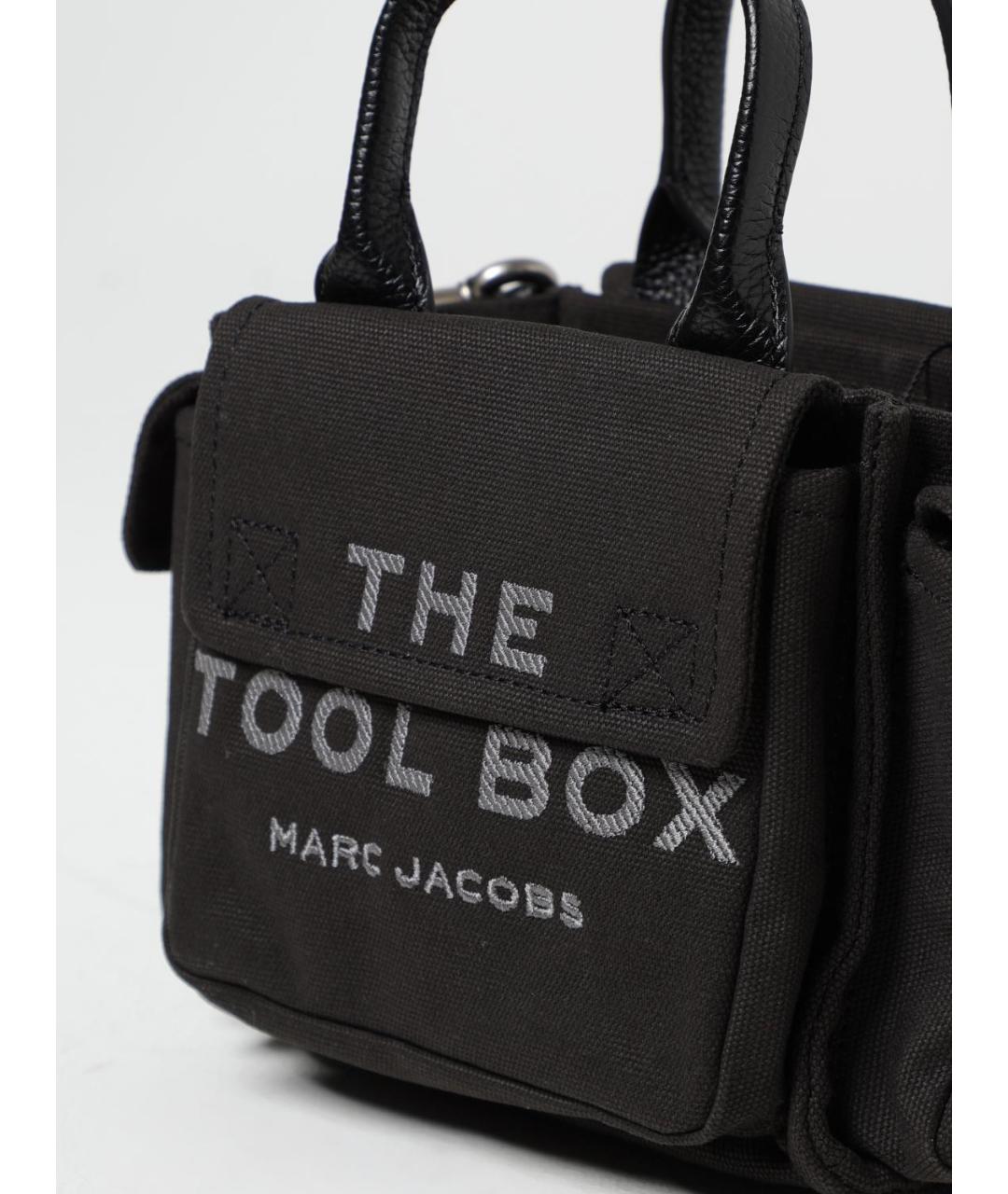 MARC JACOBS Черная тканевая сумка тоут, фото 3