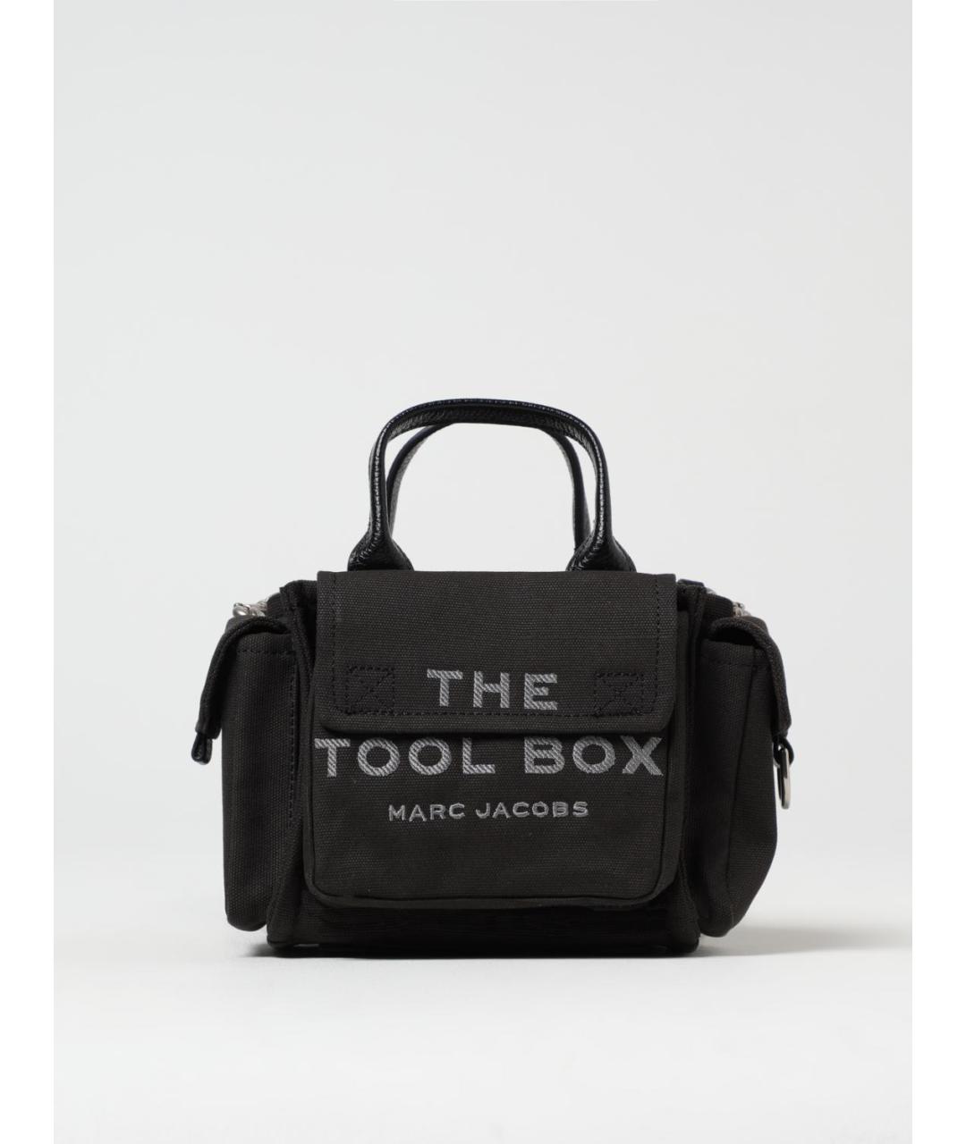 MARC JACOBS Черная тканевая сумка тоут, фото 4