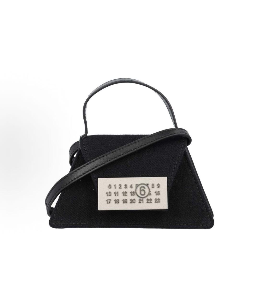 MM6 MAISON MARGIELA Черная деним сумка с короткими ручками, фото 6