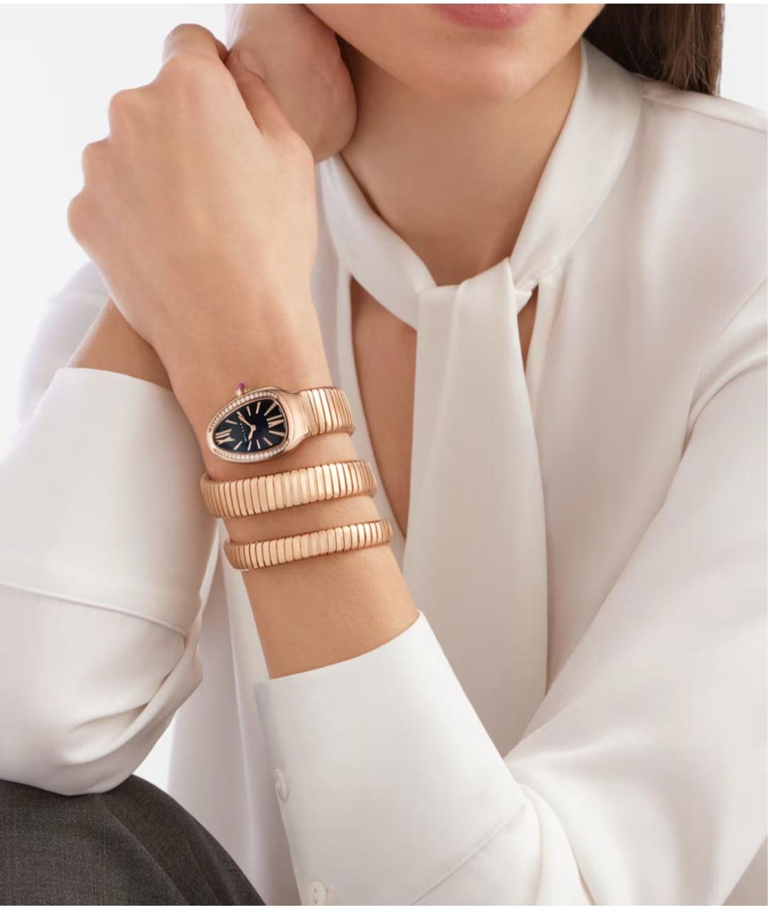 BVLGARI Часы из розового золота, фото 2