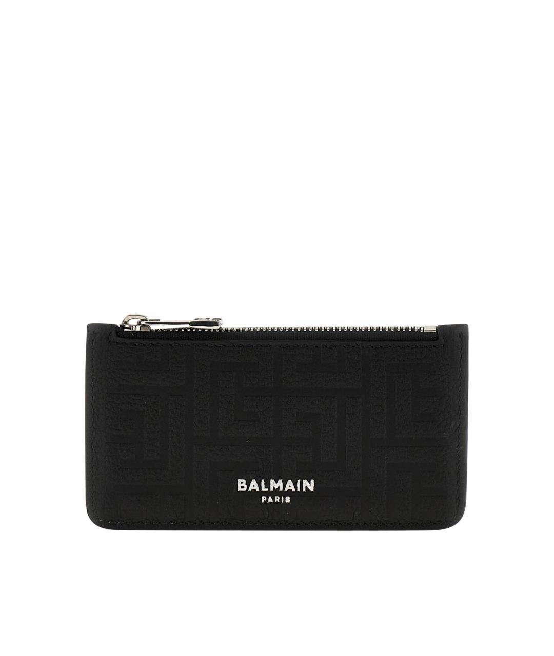 BALMAIN Черный кожаный кардхолдер, фото 4