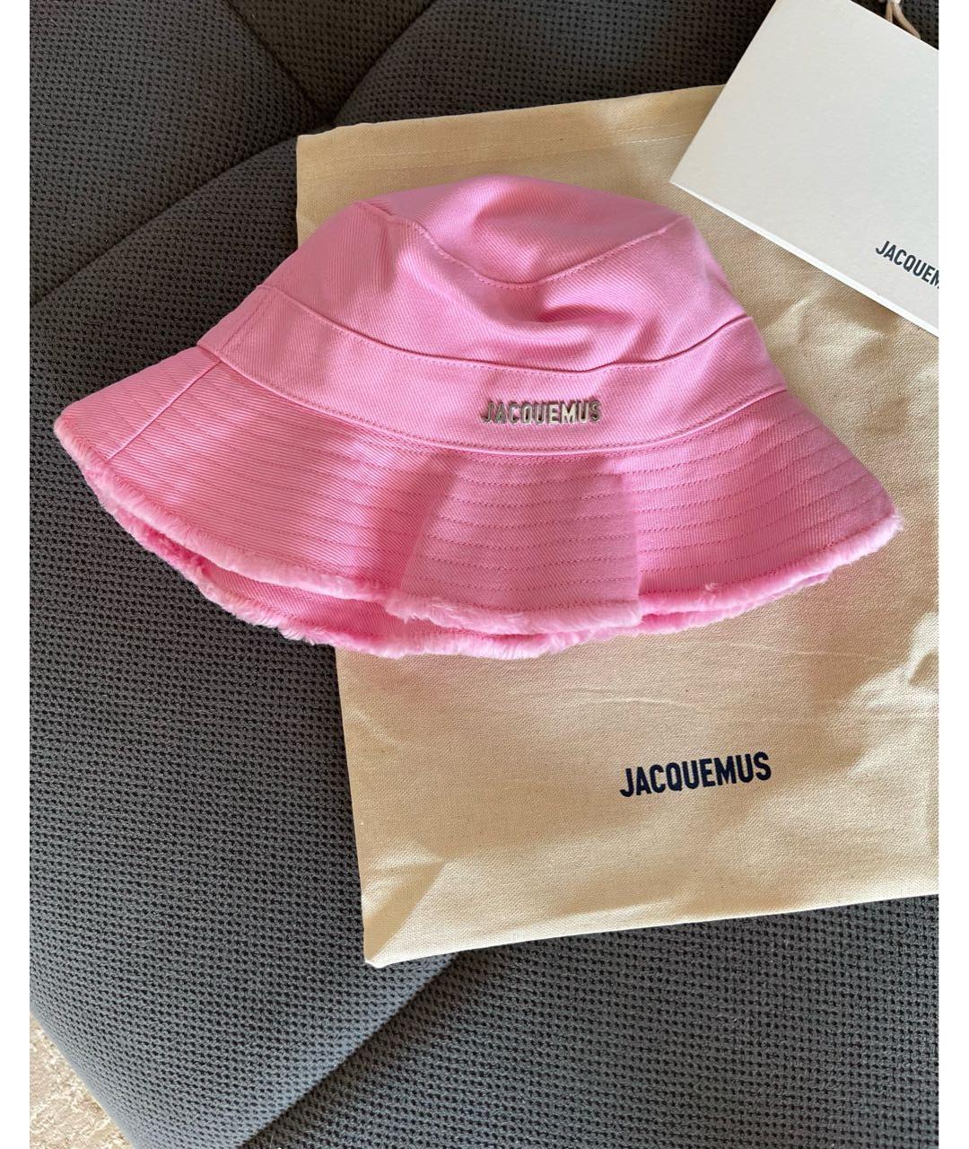 JACQUEMUS Розовая хлопковая панама, фото 2