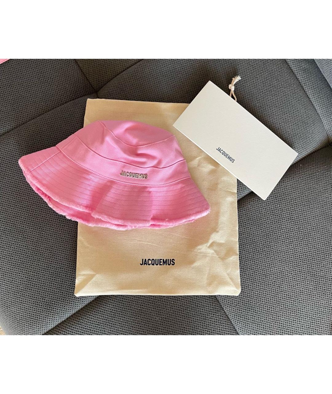 JACQUEMUS Розовая хлопковая панама, фото 3