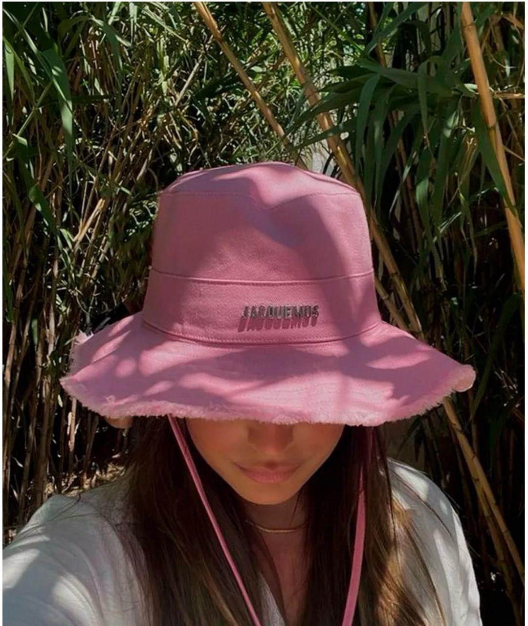JACQUEMUS Розовая хлопковая панама, фото 4