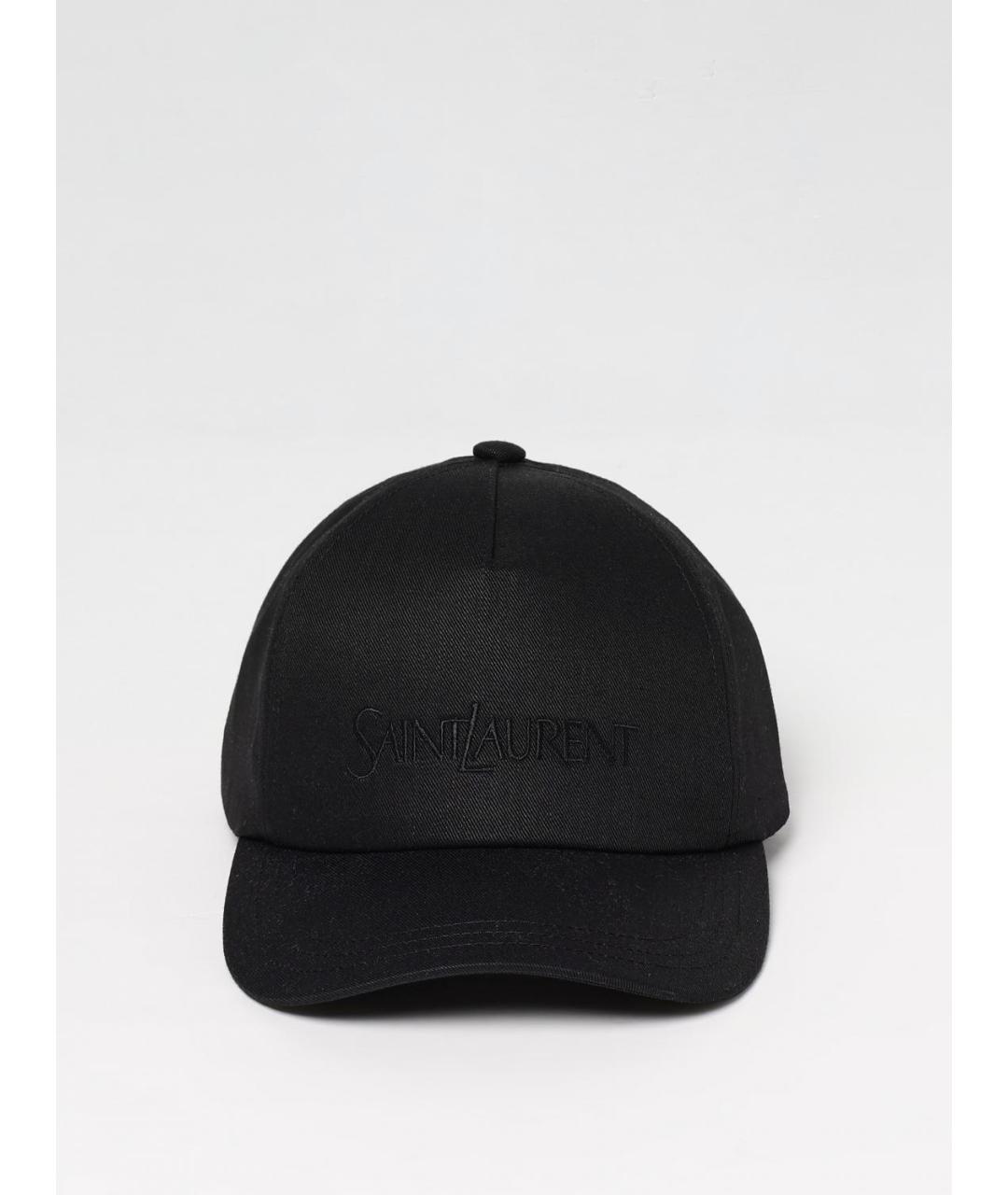 SAINT LAURENT Черная кепка/бейсболка, фото 2