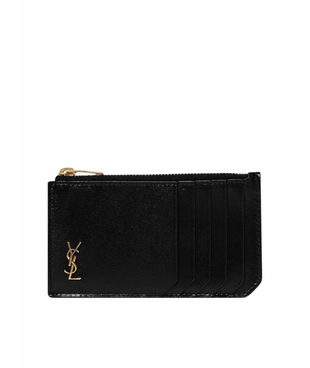 SAINT LAURENT Черный кошелек, фото 4