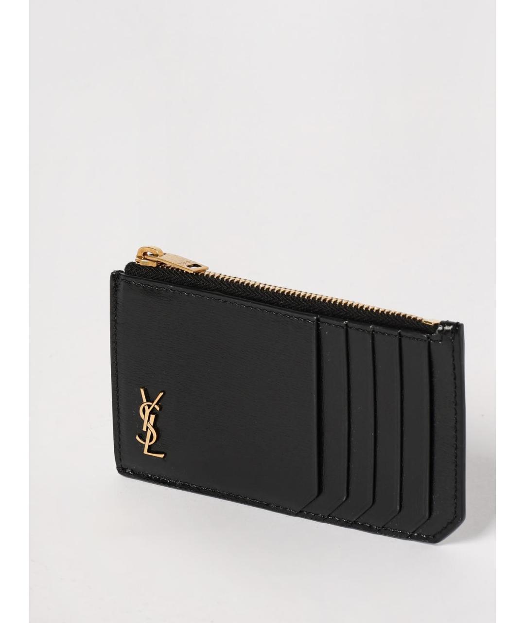 SAINT LAURENT Черный кошелек, фото 3