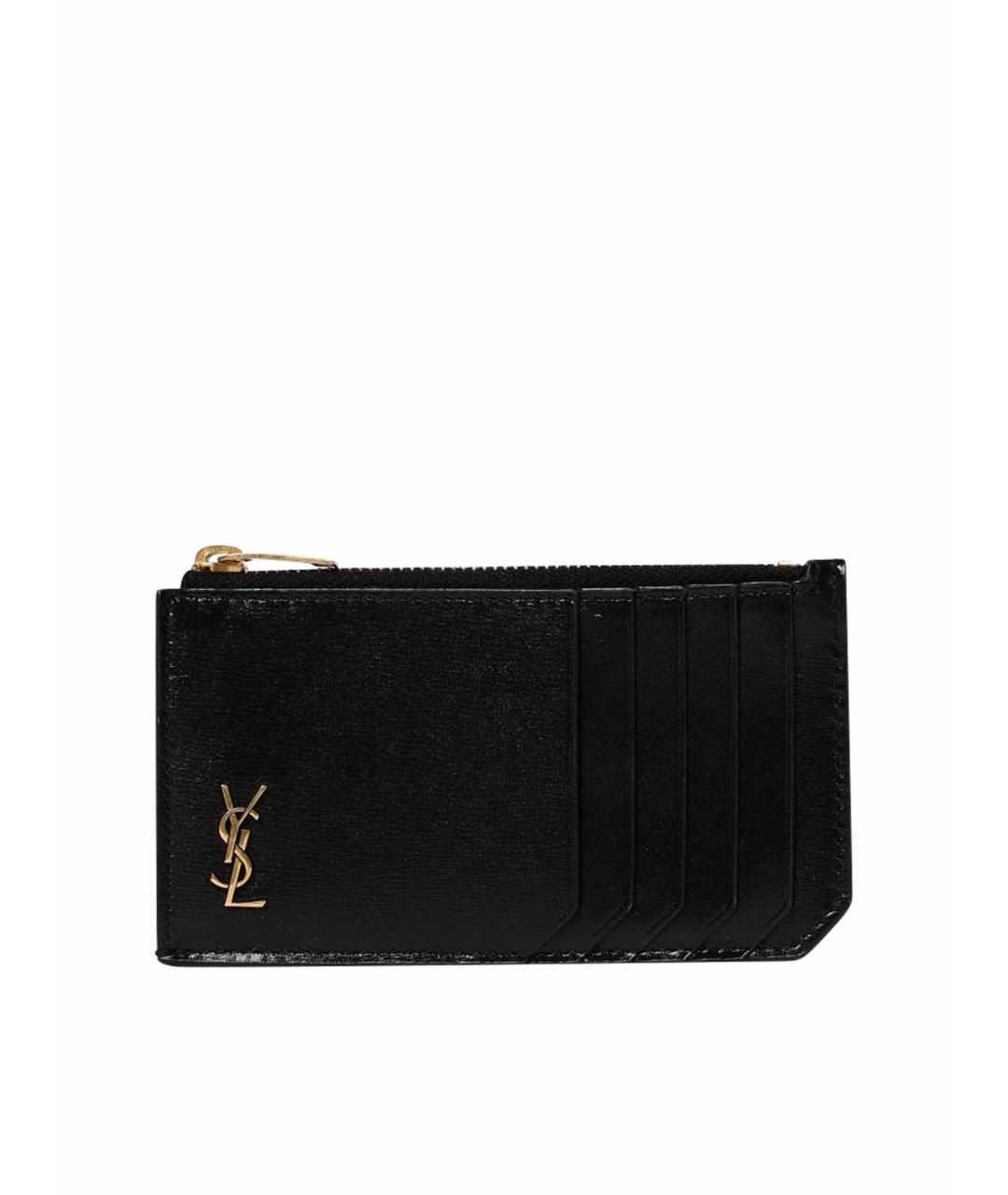 SAINT LAURENT Черный кошелек, фото 1