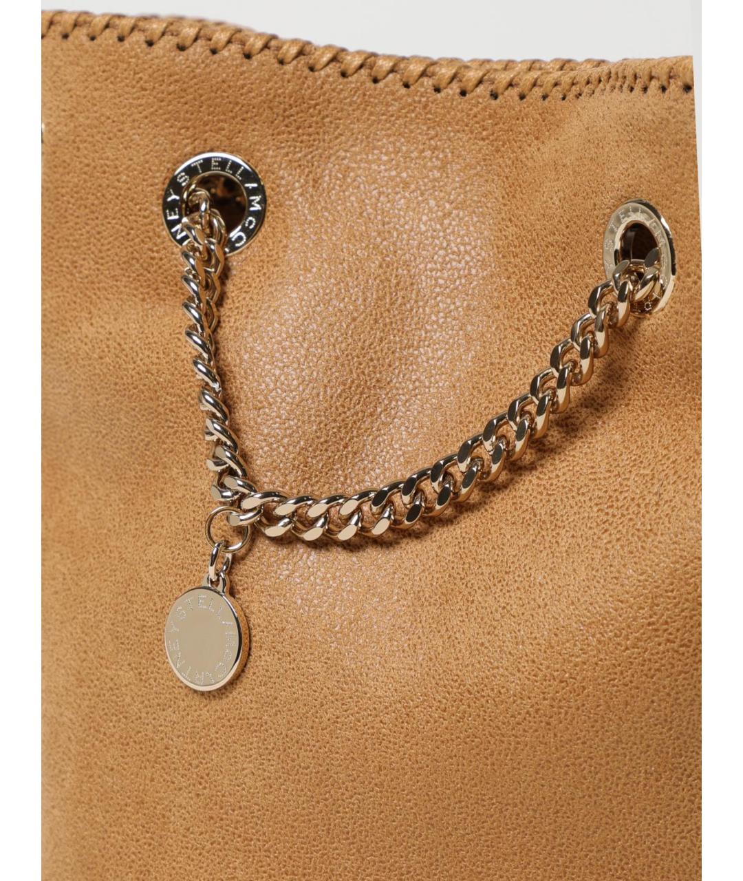 STELLA MCCARTNEY Коричневая сумка тоут из искусственной кожи, фото 3