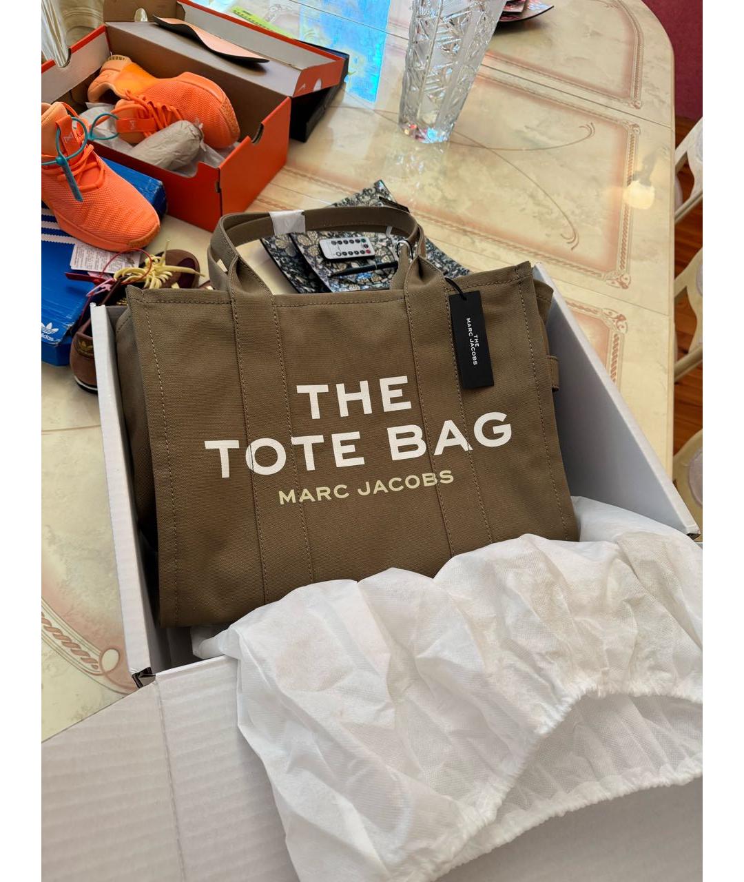 MARC JACOBS Хаки сумка тоут, фото 6