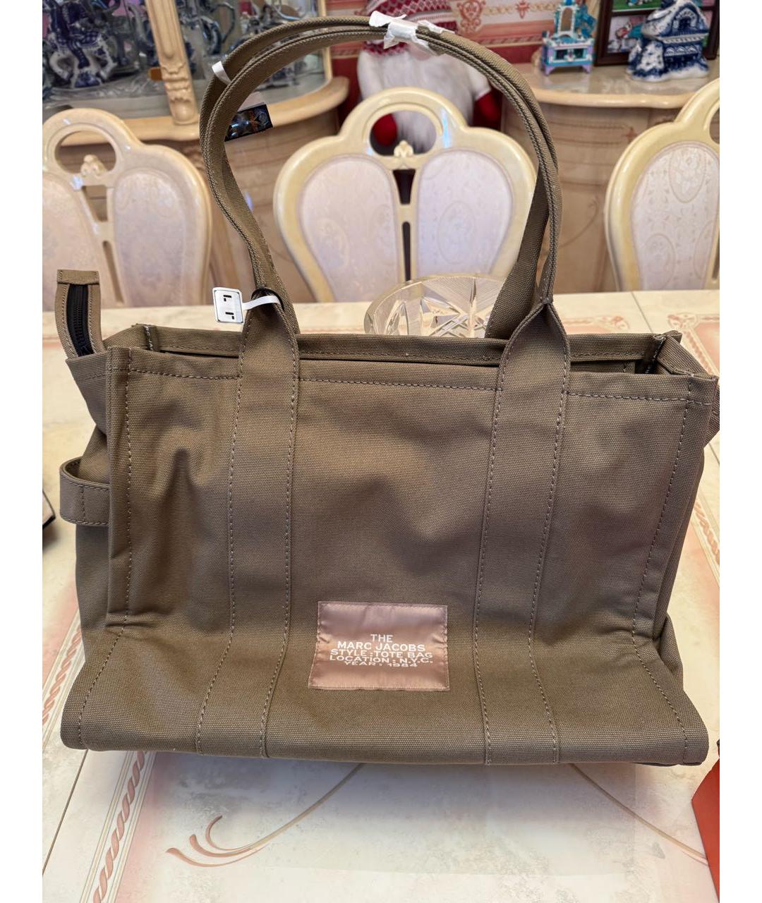 MARC JACOBS Хаки сумка тоут, фото 3