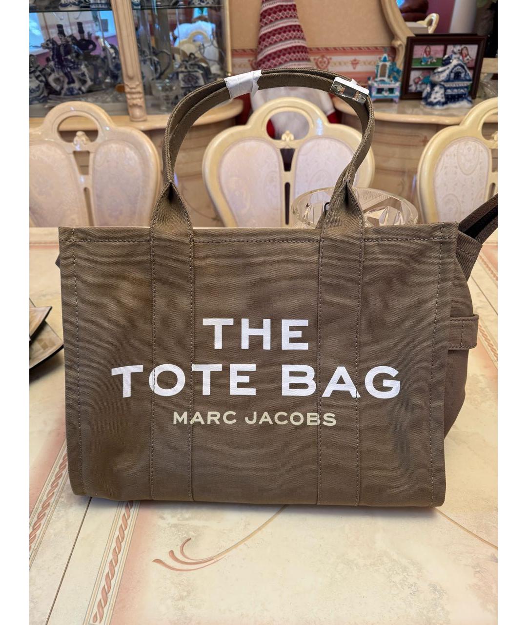 MARC JACOBS Хаки сумка тоут, фото 9