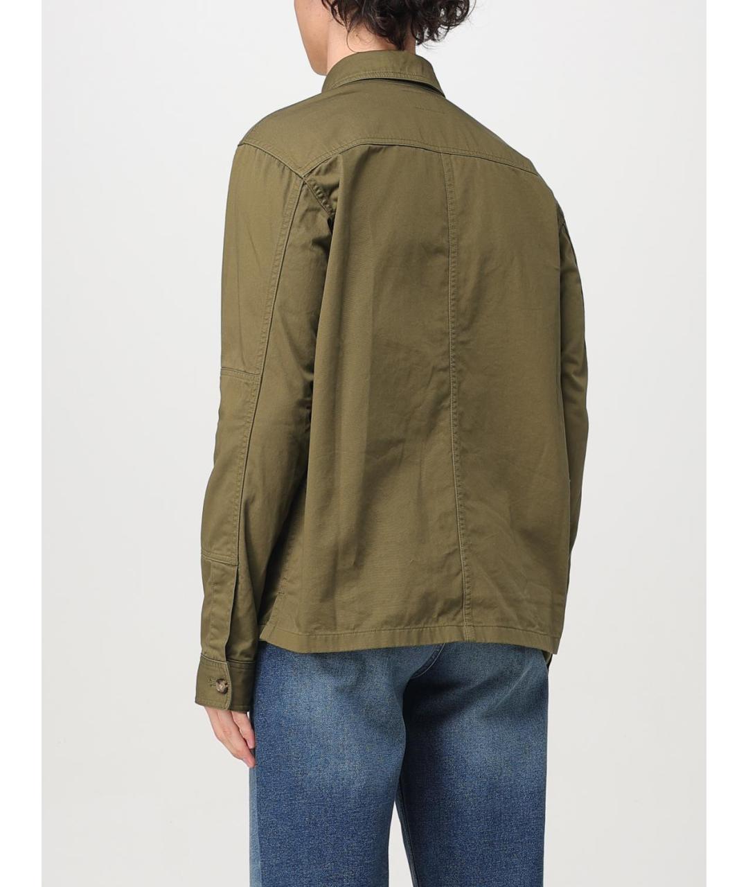 SAINT LAURENT Хаки куртка, фото 4