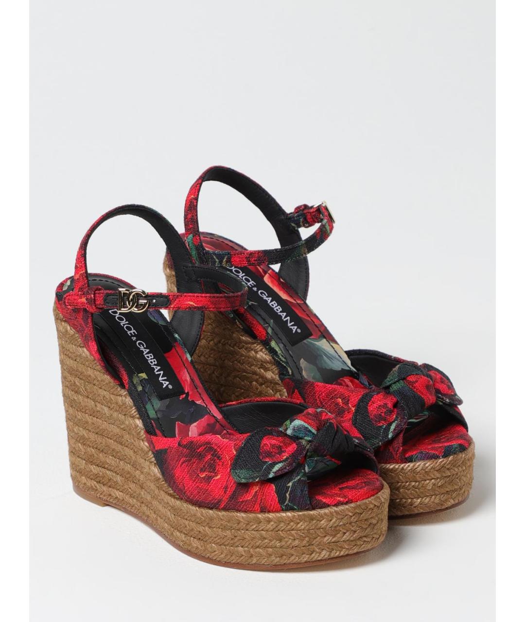 DOLCE&GABBANA Красные босоножки, фото 2